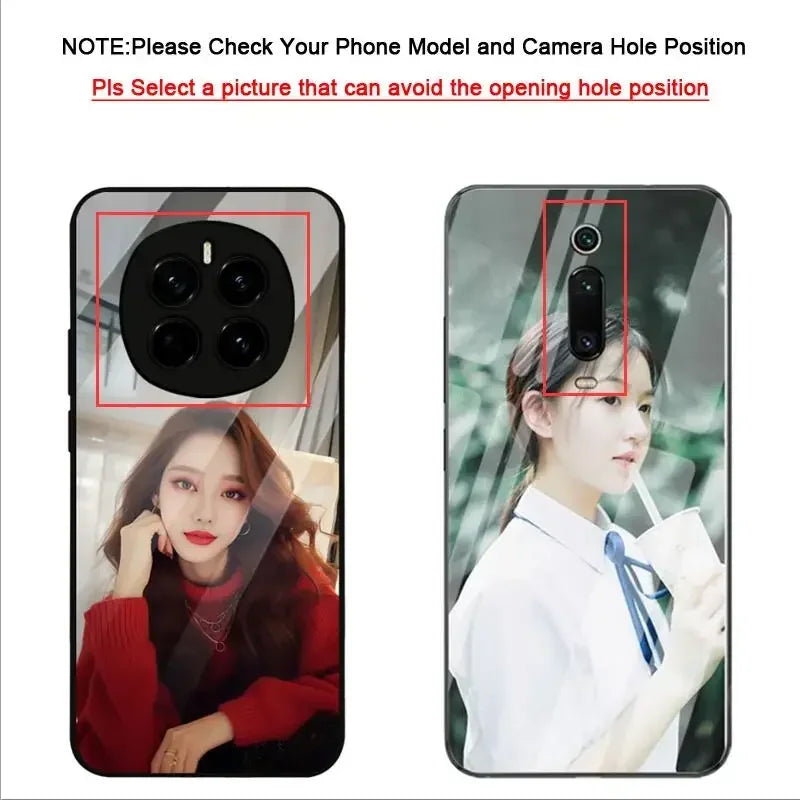 DIY Photo Phone Case for iPhone 17 Pro Max Air 16 Plus 15Pro 14 13 12 Mini 11 Custom Personalized Picture Silicone Glass Cover