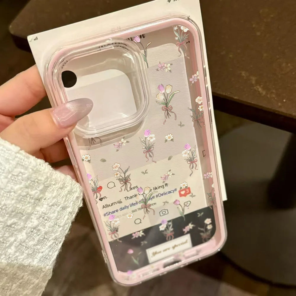 2 in 1 Candy Color Phone Case For iPhone