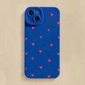 Black Love Heart Phone Case For iPhone 17 16 14 15 13 12 11 Pro Max X XR XS 7 8 15 16 Plus SE Shockproof Silicone Soft Cover