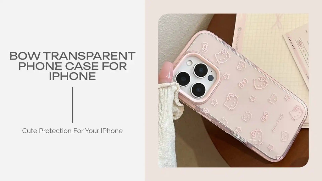 Bow Transparent Phone Case For iPhone by@Outfy