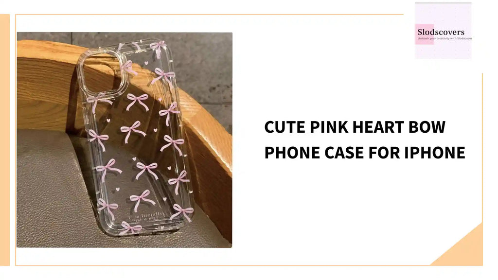 Cute Pink Heart Bow Phone Case for IPhone by@Outfy