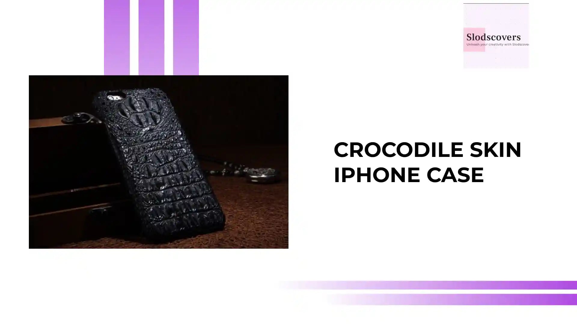 Crocodile Skin iPhone Case by@Outfy